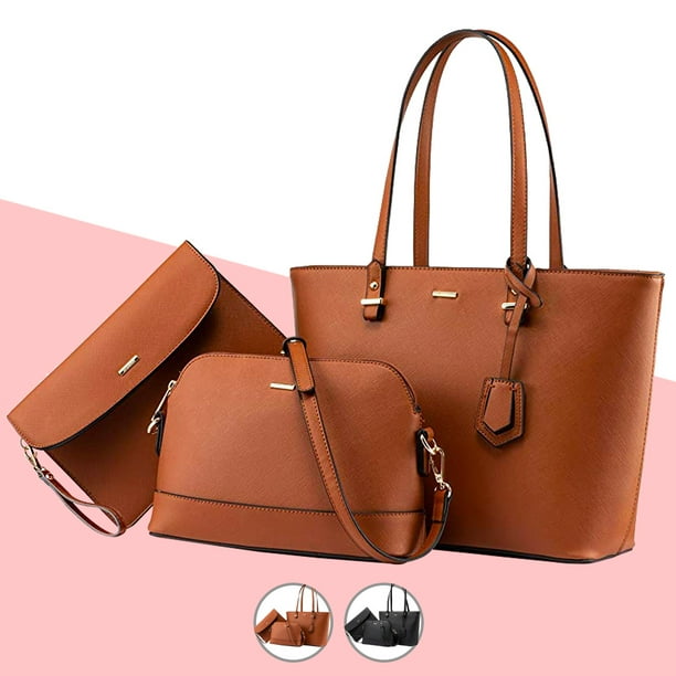 Womens 3 pieces set handbag shoulder bags,purse 